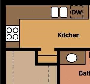 Large 1 Bed - 1 Bath